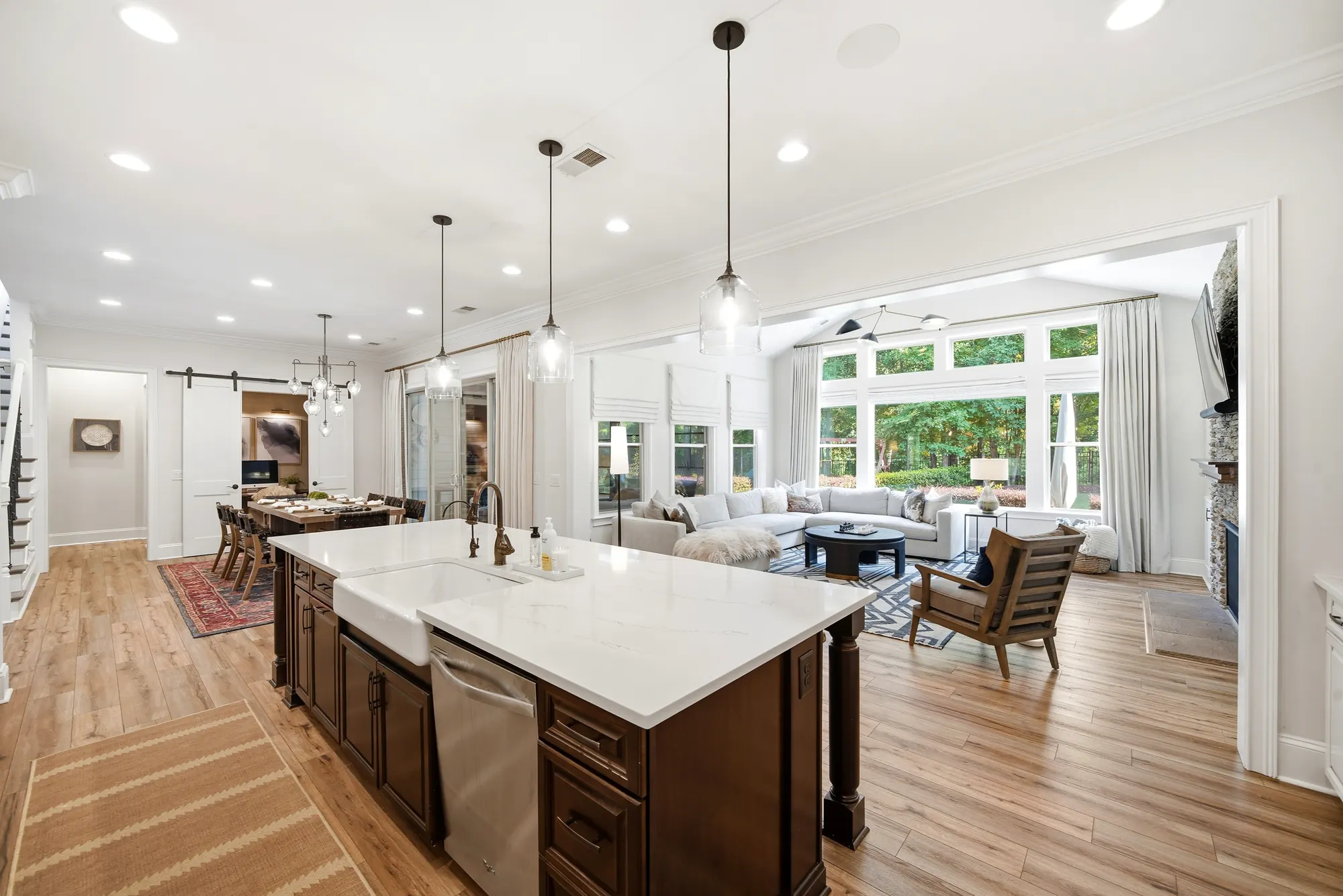 Kitchen and Living Space — real estate photography