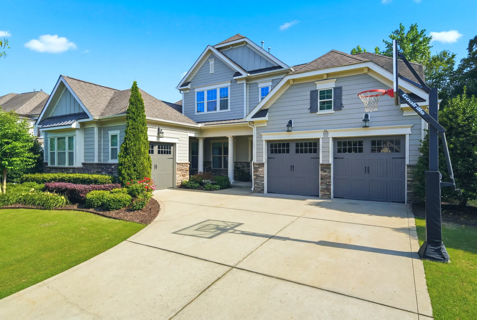 Two-Car Garage Exterior — real estate photography