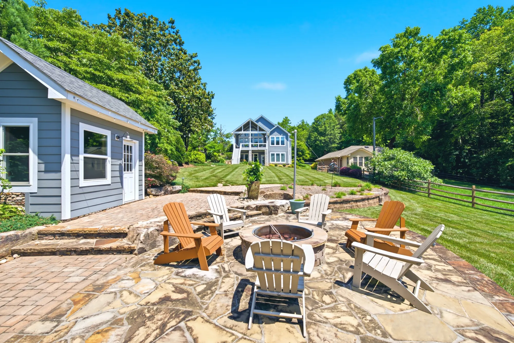 Backyard Fire Pit — real estate photography